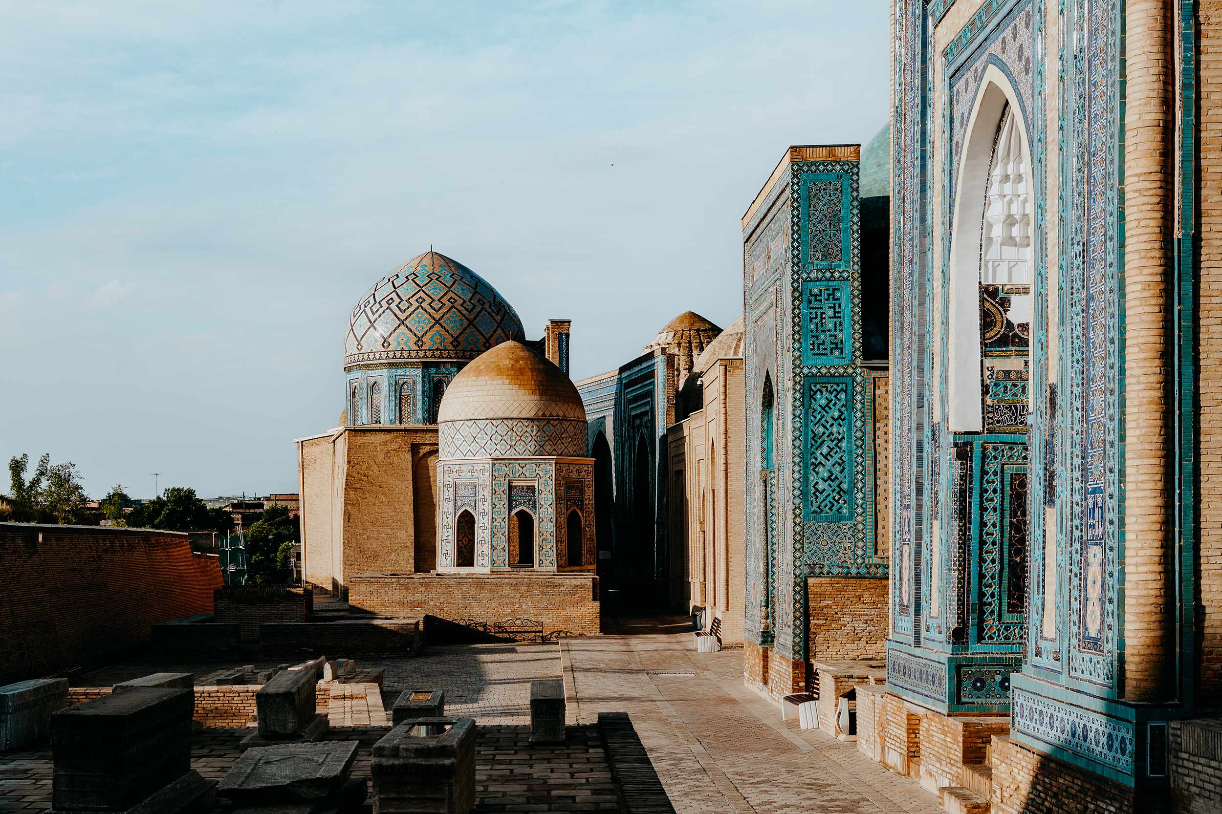 The domes and portals of Shah-i-Zinda, Samarkand